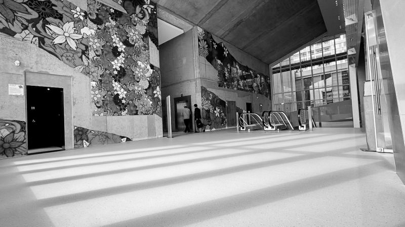 tour silex à Lyon intérieurNoir et blanc